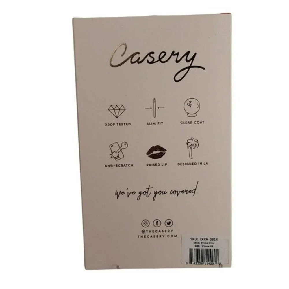 NEW Casery iPhone Case for iPhone XR Primal Animal Print in Box Ultra Protective
